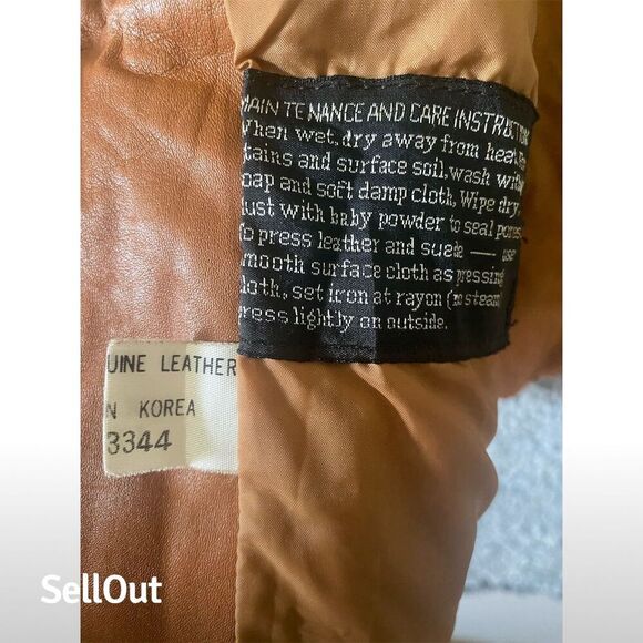 Vintage Montgomery Ward Women's Leather Jacket Brown Size 8 - Picture 8 of 9